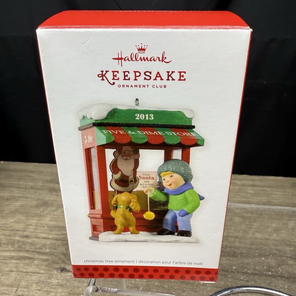 Hallmark Signed Keepsake Ornament Christmas Window 11th Series 2013 Member Exc.